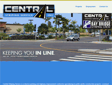 Tablet Screenshot of centralstripingservice.com